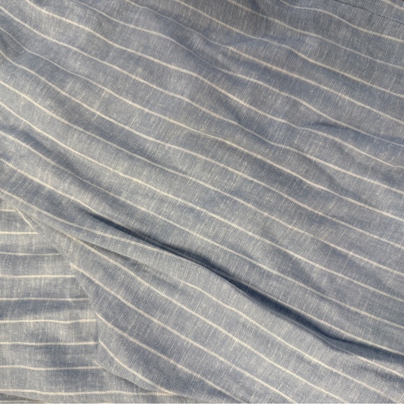 Abercrombie & Fitch Light Blue Striped Pants - Picture 3 of 4